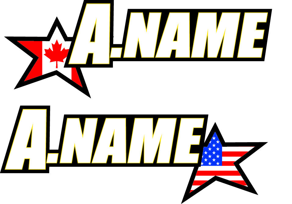 12-F04-ND STAR NAME DECAL